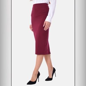 Calliope Gonna Skirt Elegant Red Pencil Skirt.  S